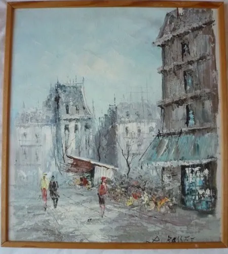 Vue de Paris - Louis Charles Basset - école française XXème