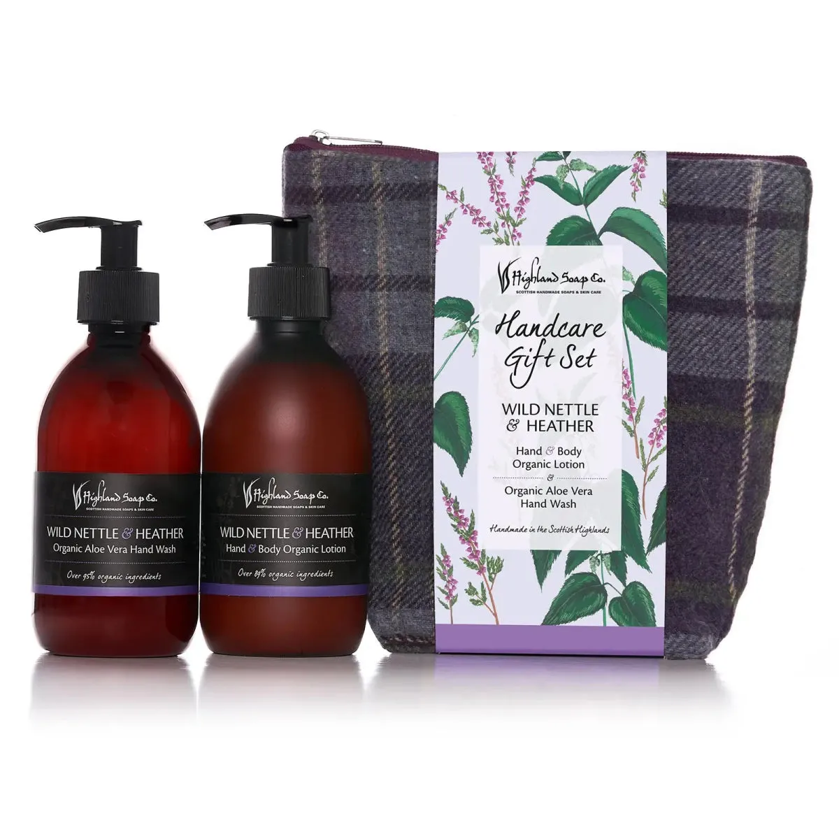 Wild Nettle & Heather – Kruidig & Zacht - Cadeauset Handverzorging – Handzeep, Lotion & Tas