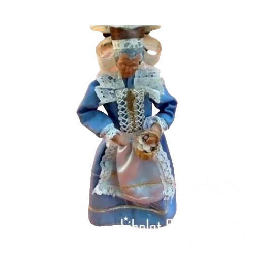 Yolande France  Santon de Provence Terre cuite Hauteur : 235mm