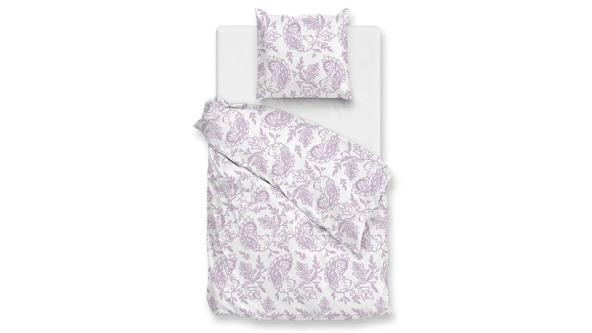 Zohome Indiano housse de couette rose lilas