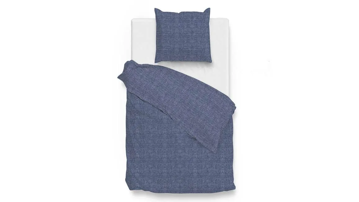 Zohome Lino housse de couette bleu urbain